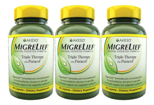 Migrelief Formula Original Triple Therapy Con Puracol, 60 Un