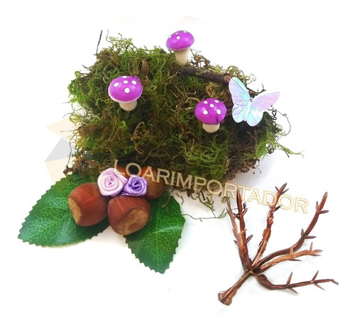 Imagen 5 de 7 de Honguitos Decoraciones Alicia Masha Y El Oso Bosque Selva 10