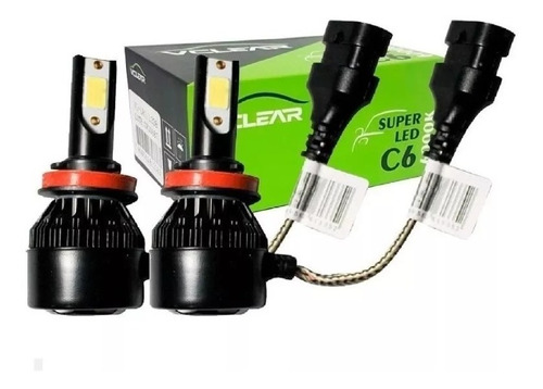 Par De Lâmpada Super Ultra Led Branca Hb3 Hb4 6000k 12v 24v