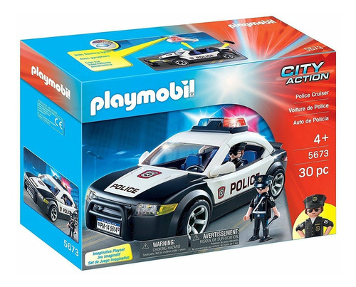 Auto De Policía Playmobil City Action Juguete Niños Febo