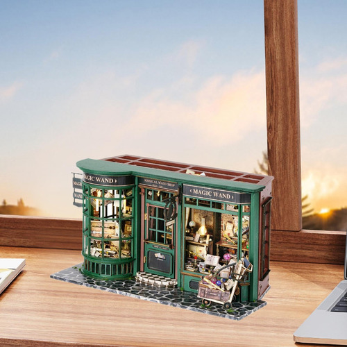 Diy Wooden Miniature Dollhouse Set Home Decor Diy Craft Mini