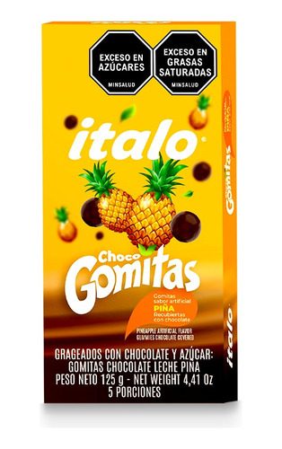 Choco Gomitas Italo X 125g Piña