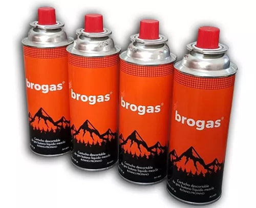 4 Cartuchos De Gas Butano Brogas 227gr. - Envío Gratis