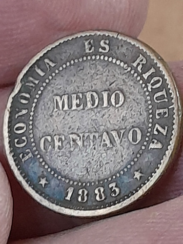 Moneda Chile 1/2 Centavo 1883 Km# 148a Ref 105