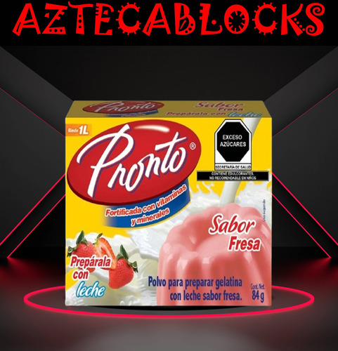 Pronto 3 Gelatinas De Leche Sabor Fresa Con Vitaminas Wow