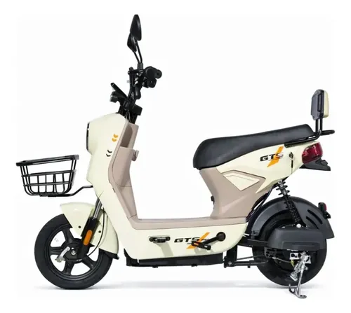 Bicicleta Elétrica Gts Super Power 500 12v 4 Cores - Sem Cnh Bege...