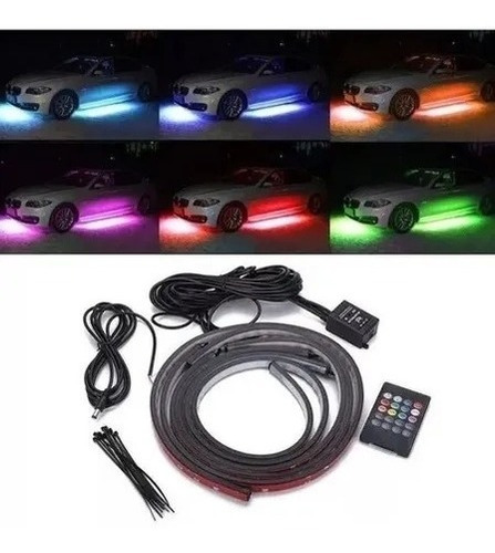 Kit Luz Led Para Iluminación Carro Tuning Chasis 