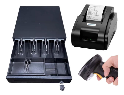 Caja Registradora Completa Con Impresora Lector Código