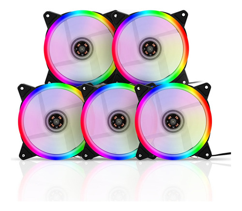 Radiador De Ordenador Rgb Ventilador De 12 Cm Rgb Caja Venti