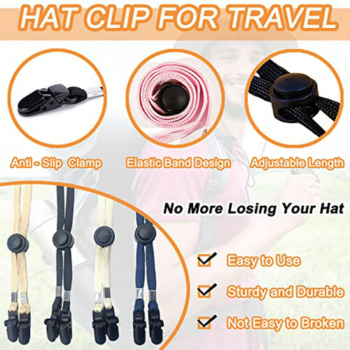 Clips Ajustables Para Gorras: Anti-pérdida Y Resistente Al V