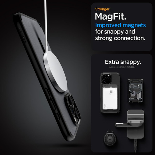 Capa Spigen Ultra Hybrid Magfit P/ iPhone 16 Pro Max Black