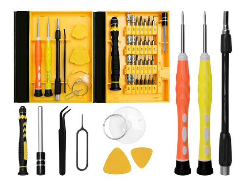 Imagen 1 de 10 de Kit Destornilladores Telefono Celular iPhone Samsung Tablet