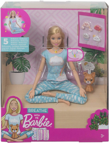 Imagen 5 de 5 de Barbie Medita Conmigo, Yoga, 15 Articulaciones Mattel
