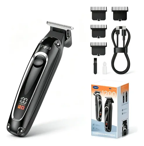 Maquina De Cortar Cabelo Eletrica Inova Portatil Precisao