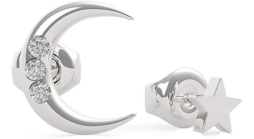 Pendientes De Aro Guess Get Lucky Luna Estrella Boleta