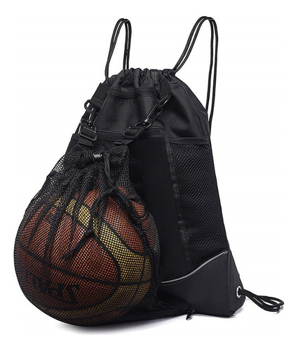 Mochila De Baloncesto Plegable Bolsillo De Malla Desmontable