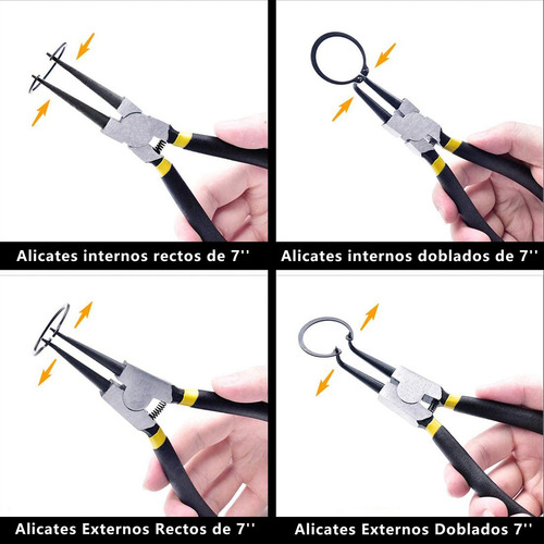 Juego De 4 Alicate De Anillo A Presión, Pinzas Craftsman,
