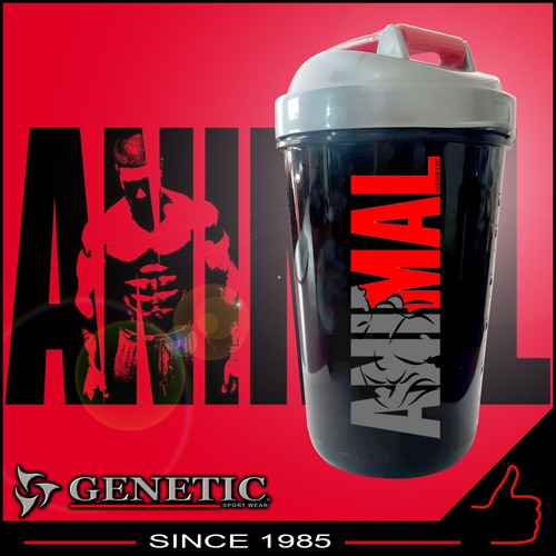 Imagen 3 de 10 de Vaso Batidor Shake Black Genetic 600 Ml Proteínas Sin Grumos