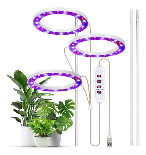 Bonsái Con Temporizador De Cultivo Grow Light, Regulable, Pe