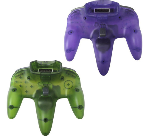 Controlador N64 Loner Con Cable 2 Joysticks Retro 10 Botones