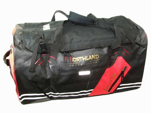 Bolso Northland Aquatic Duffle 90 Litros Impermeable Color Negro/Rojo