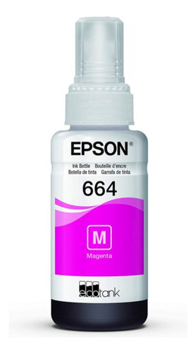 Epson Botella De Tinta Ecotank Color Magenta, Código T664320