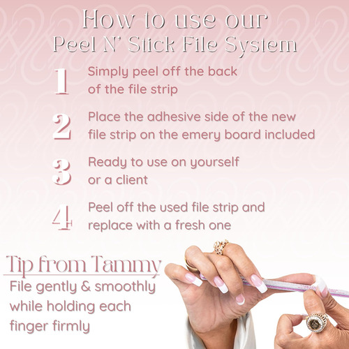Tammy Taylor Grit Nail Files Para Uñas Acrílicas | Peel And