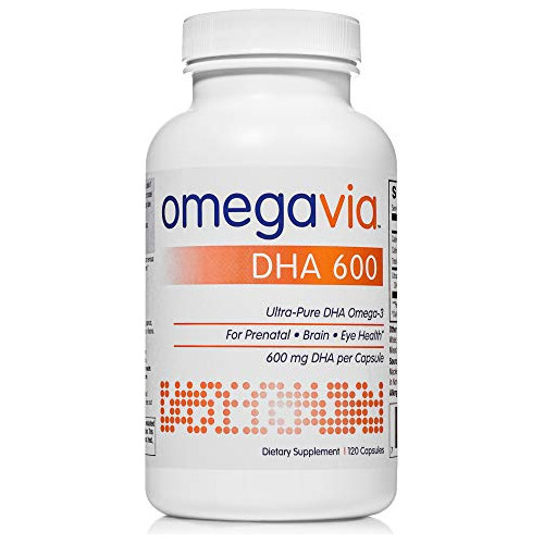 Omegavia Dha 600 Mg  Suplementos Dha Ultra Puros, Omega-3 P