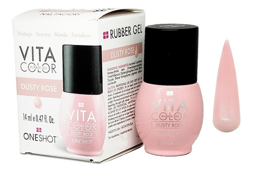 Vita Color Rubber Gel One Shot Con Vitaminas Y Calcio