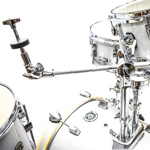 Bateria Nagano Beat Silver Sparkle Bumbo de 16 pés com elevador