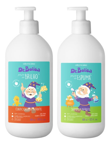 Combo Dr. Botica: Shampoo 400ml + Condicionador 400ml 