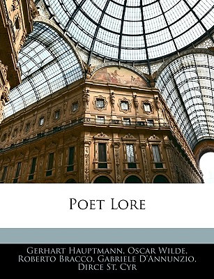 Libro Poet Lore - Hauptmann, Gerhart