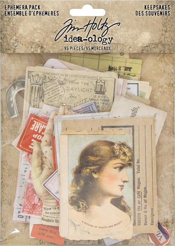 Tim Holtz, Advantus Ephemera Pack Recuerdos Impresos Me...