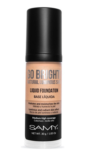 Base Liquida Samy Go Bright 6 Medium Tan X 30g