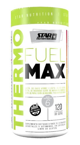 Quemador De Grasa Thermo Fuel Max 120 Caps. Star Nutrition