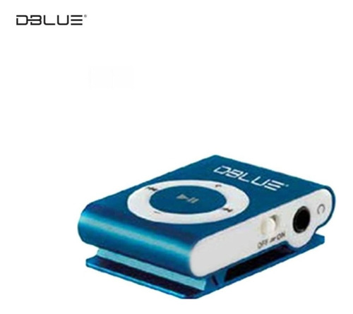 Reproductor Mp3 Dblue Celeste Metálico + Audífonos Usado