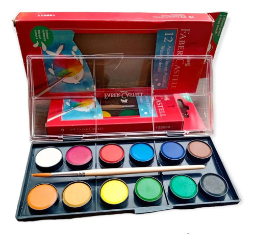 Acuarelas Faber Castell 12 Colores