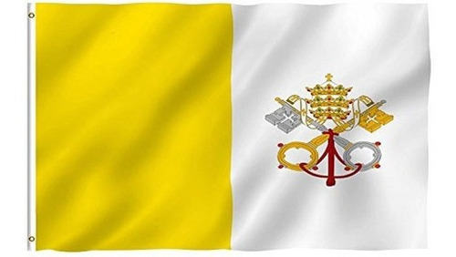 Bandera Vaticana 3ftx5ft Poliéster