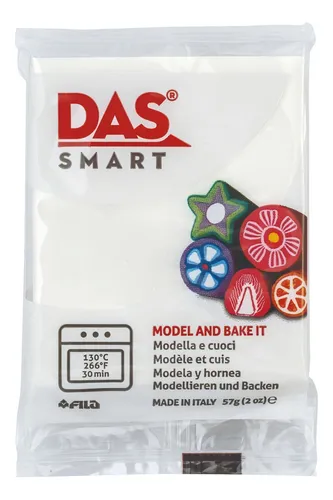 Arcilla Polimerica Horneable Das Smart 57 G Color Blanco Perla