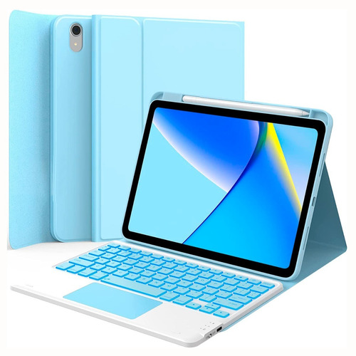 Funda Teclado Touchpad iPad 10th Gen A2629 A2777 A2757 Celes