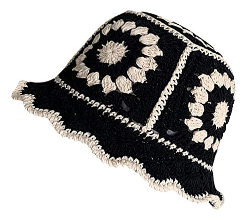 Lindo Sombrero De Playa Casual De Ganchillo For Mujer .