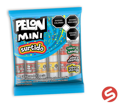 Mini Pelon Mixto 18pzs