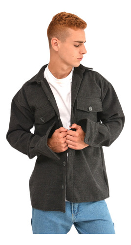 Campera Hombre Camisaco Saco De Paño Abrigo Invierno 