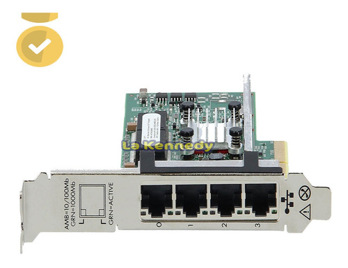 Tarjeta De Red Hp 331t Pci-e X4 Lp De 4 Puertos Gigabit X8