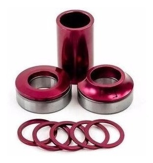 Imagen 3 de 3 de Caja Mid Fiend A Rulemanes Roja 22mm ¡ideal Para Tu Bmx!