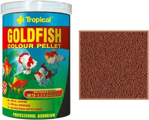 Alimento Tropical Goldfish Color Pellet 360 Gr Acuario Fria