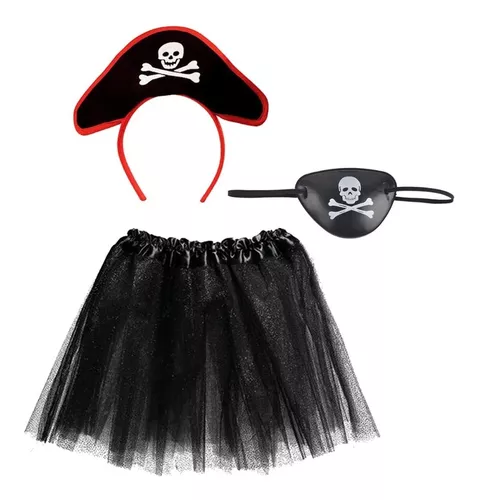 Fantasia Infantil Feminina de Pirata com Acessórios., Item Infantil  Fanfarrinha Usado 91476200