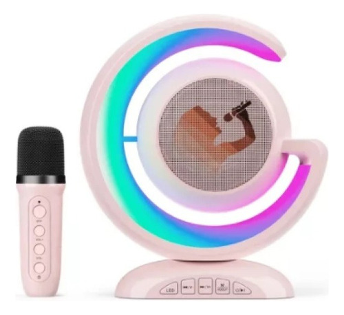 Parlante Karaoke Niños Con Microfono Portatil Recargable Bt