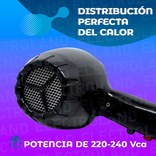 Imagen 5 de 10 de Secador De Pelo Cabello Om 1000w Profesional Frio Calor