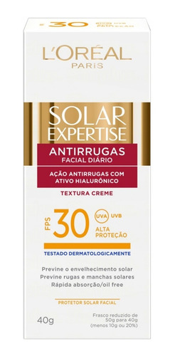 Protector Solar Solar Expertise 40gr Fps30 Loreal Paris